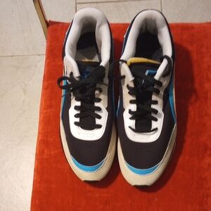 Puma Black and Blue Sneakers with Retro Design